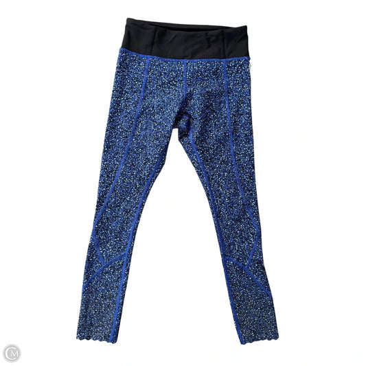 Athletic Leggings By Lululemon In Black & Blue, Size: S