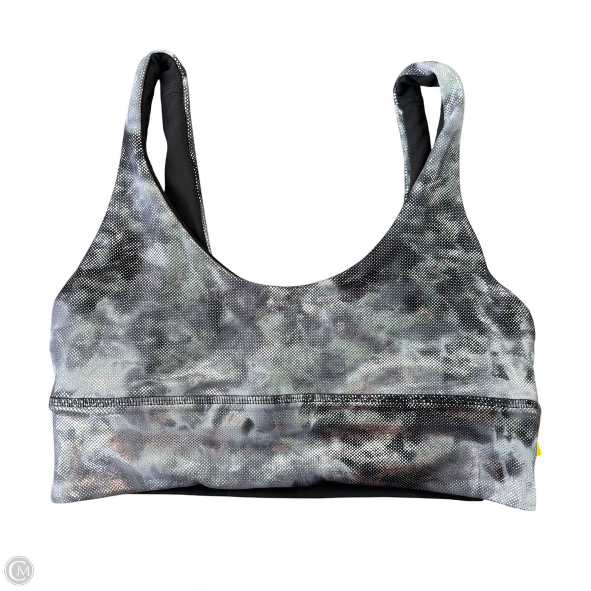 Athletic Bra By Lululemon In Silver, Size: M