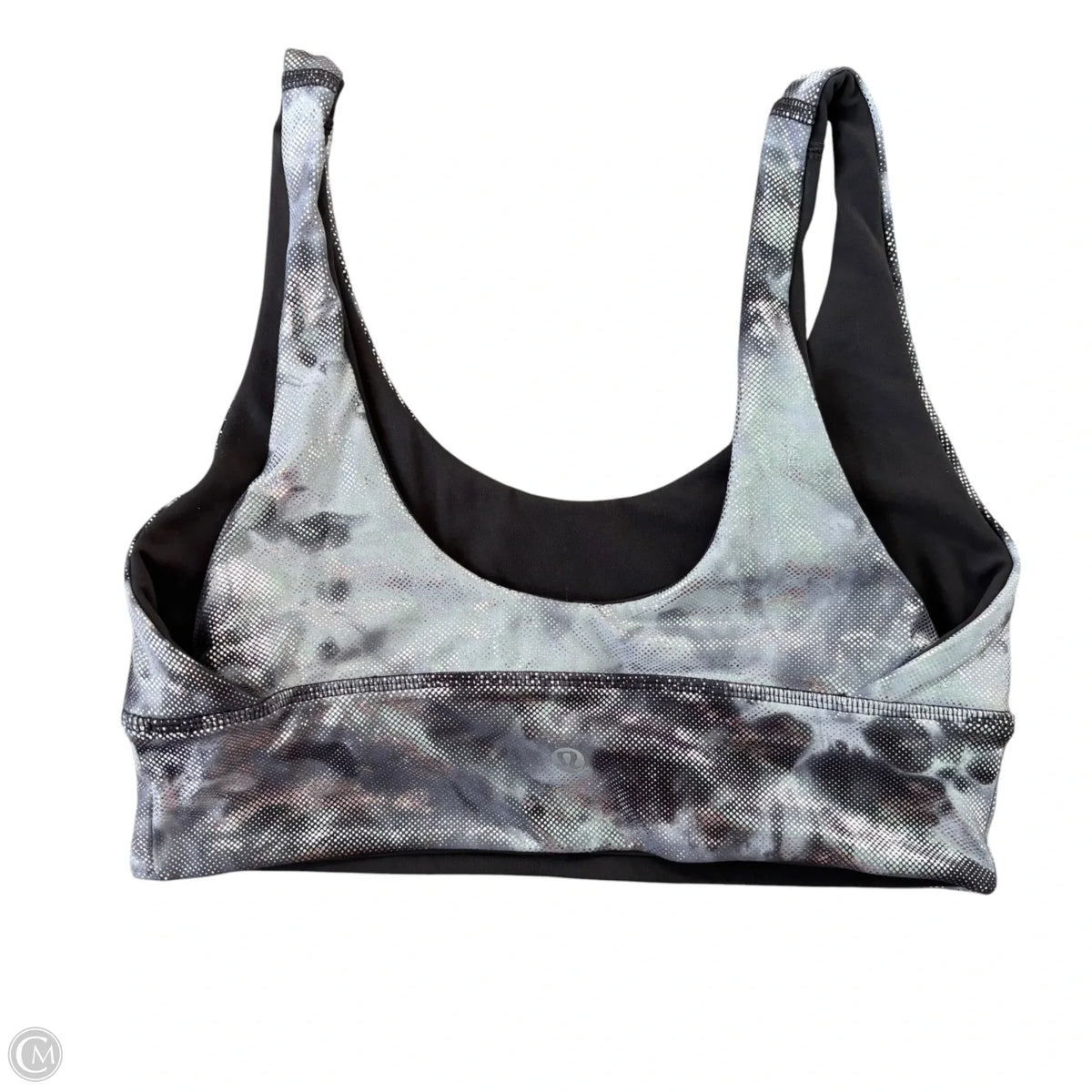 Athletic Bra By Lululemon In Silver, Size: M