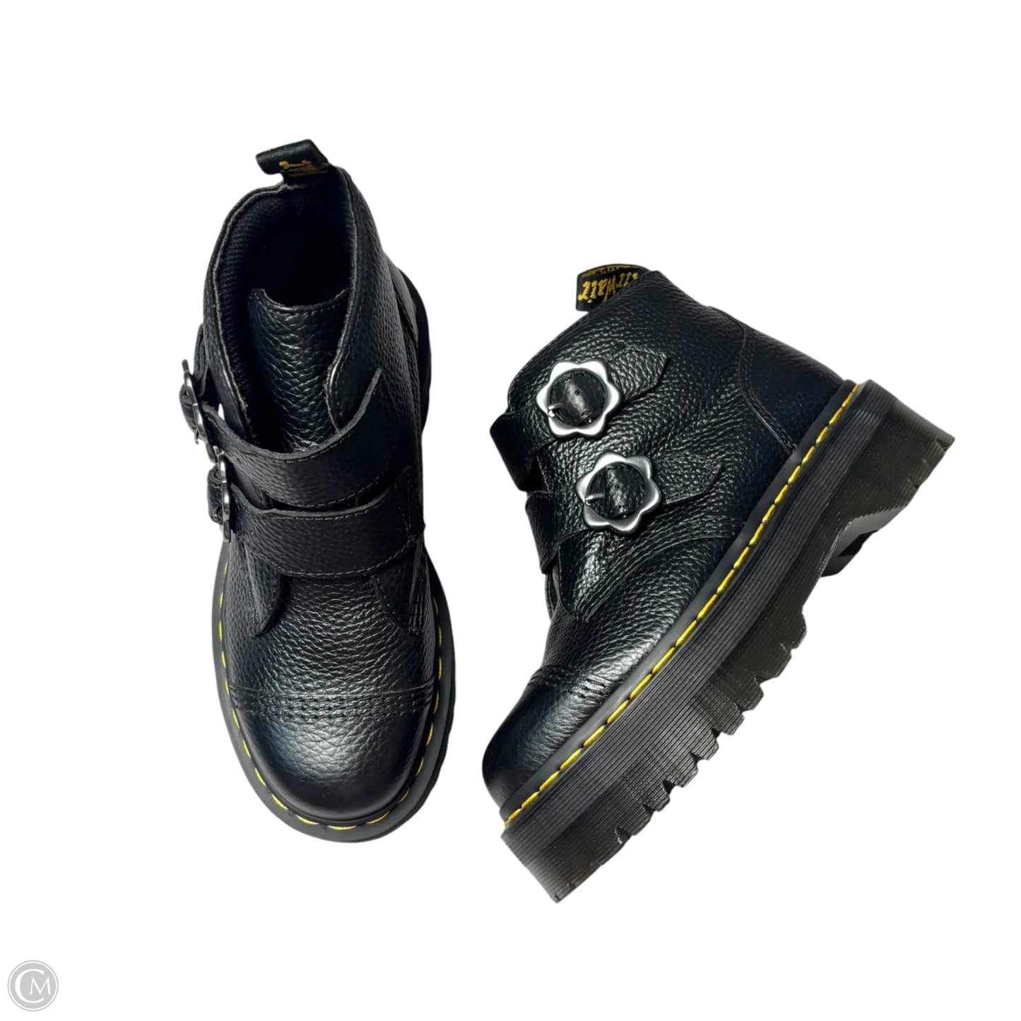 Boots Leather By Dr Martens In Black, Size: 7