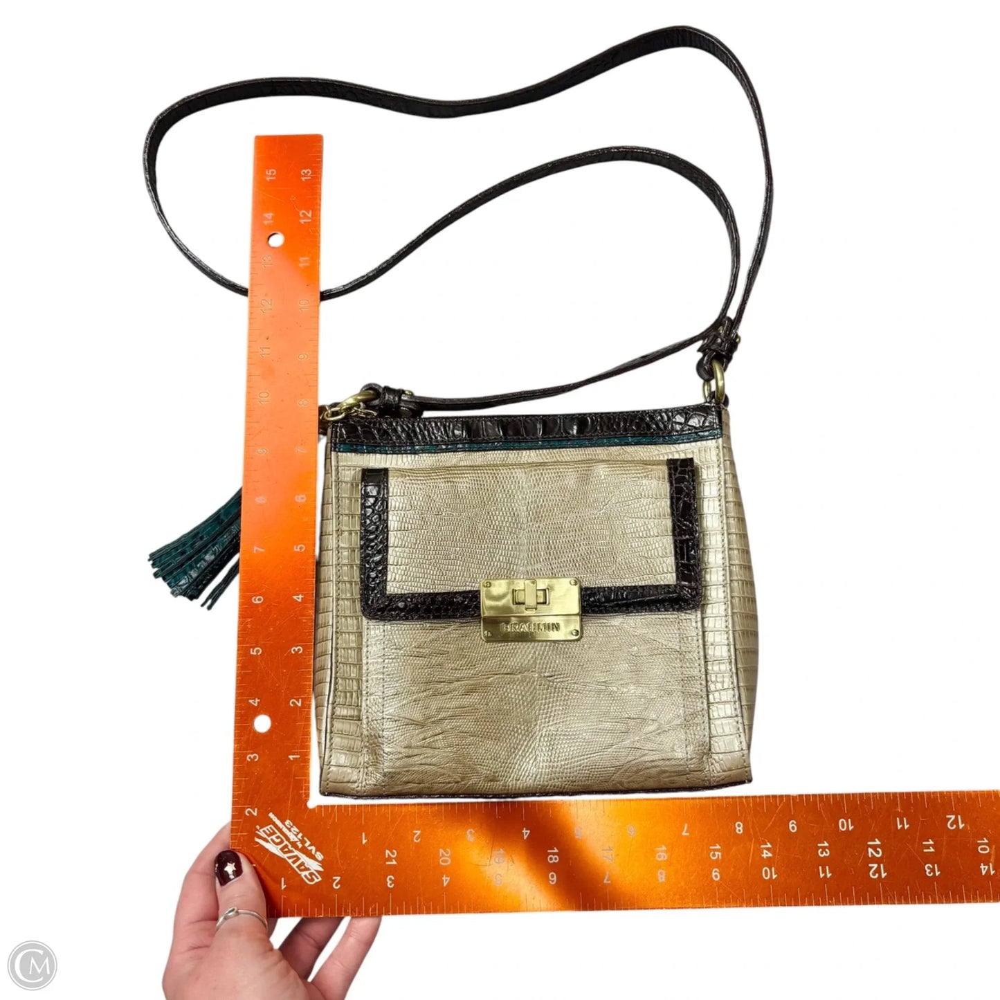 Crossbody Designer By Brahmin, Size: Medium