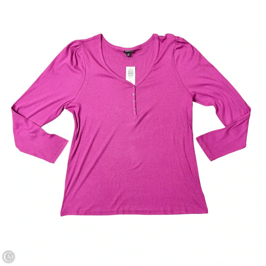 Top Long Sleeve Basic By Torrid In Purple, Size: 3x