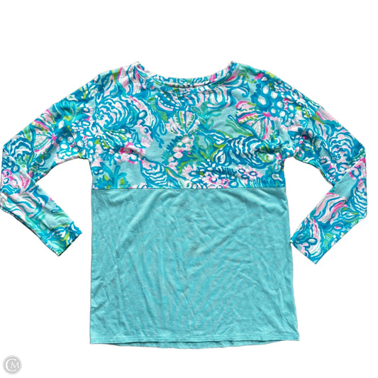 Top Long Sleeve Designer By Lilly Pulitzer In Blue, Size: Xs