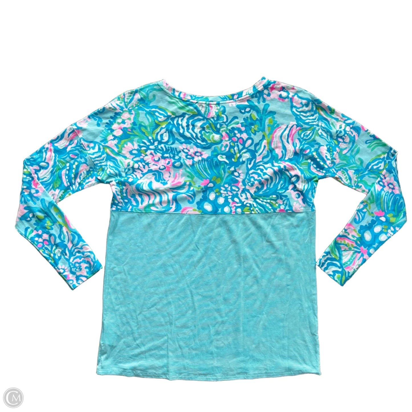 Top Long Sleeve Designer By Lilly Pulitzer In Blue, Size: Xs