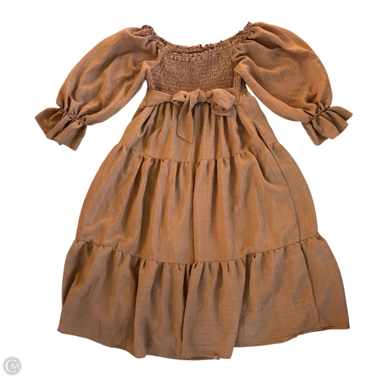 Dress Casual Midi By &Merci In Brown, Size: M