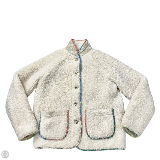 Jacket Puffer & Quilted By Mable In Cream, Size: S