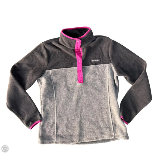 Athletic Fleece By Columbia In Grey & Pink, Size: M