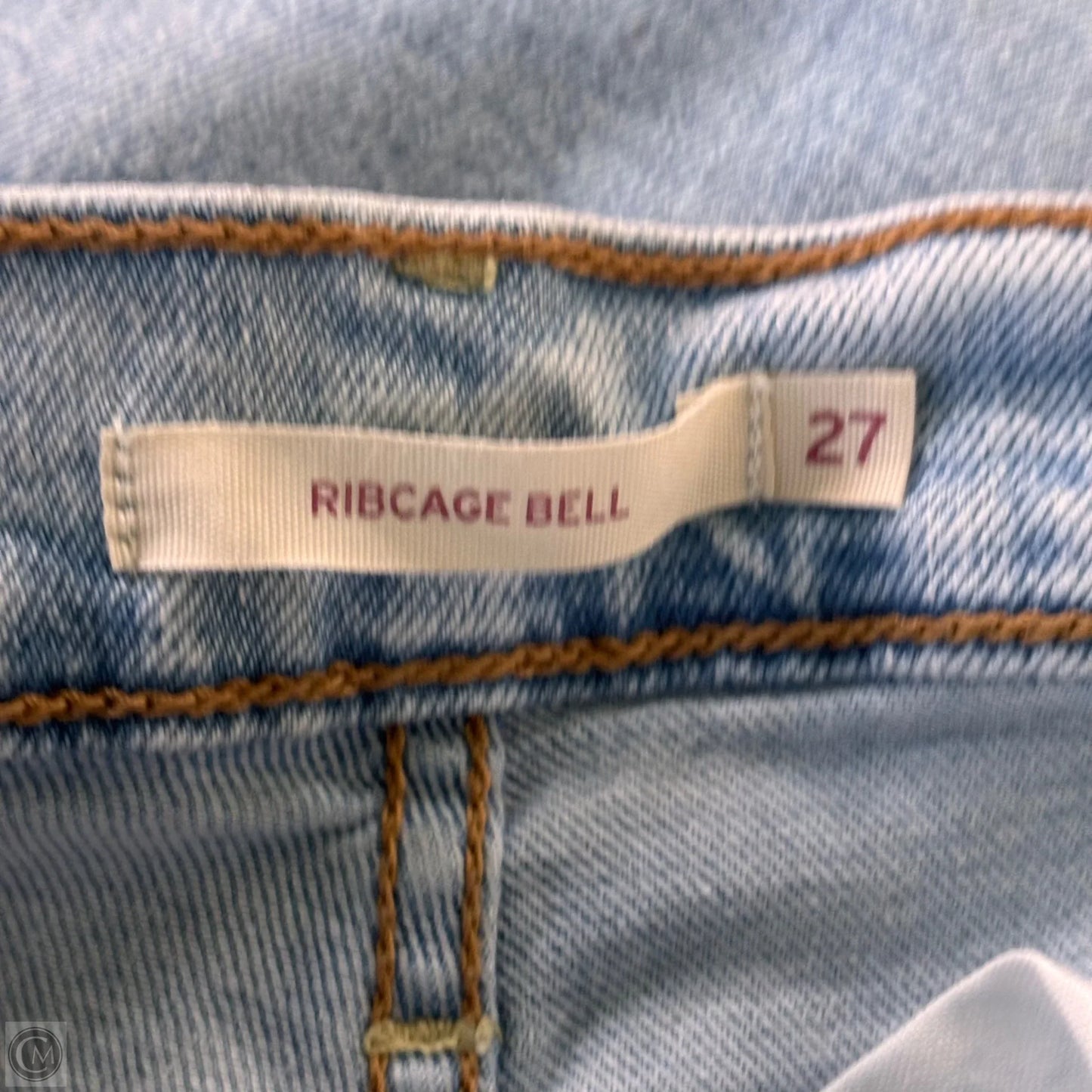 Jeans Wide Leg By Levis In Blue Denim, Size: 4