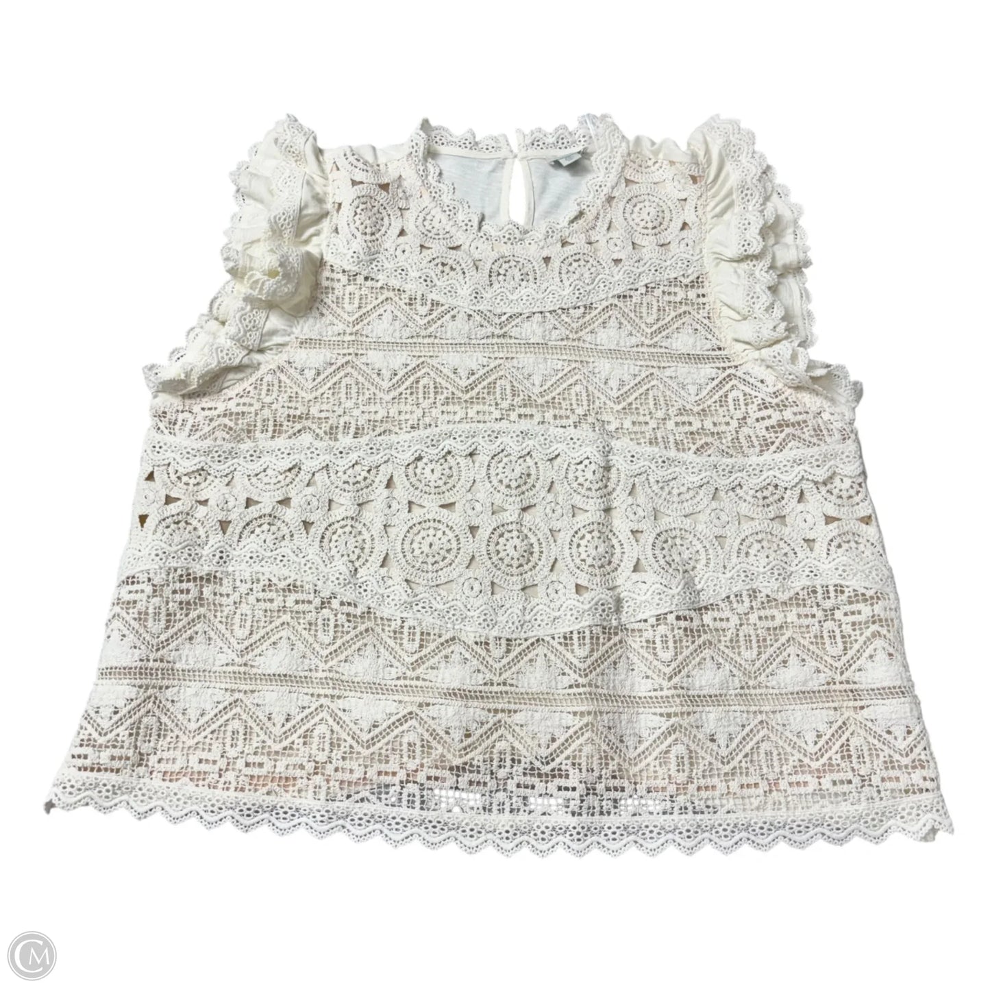 Top Sleeveless By Sundance In Cream, Size: Xxl