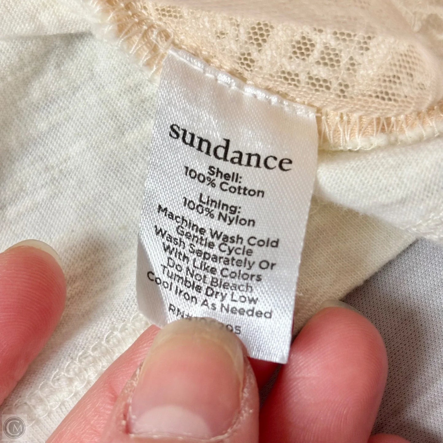 Top Sleeveless By Sundance In Cream, Size: Xxl