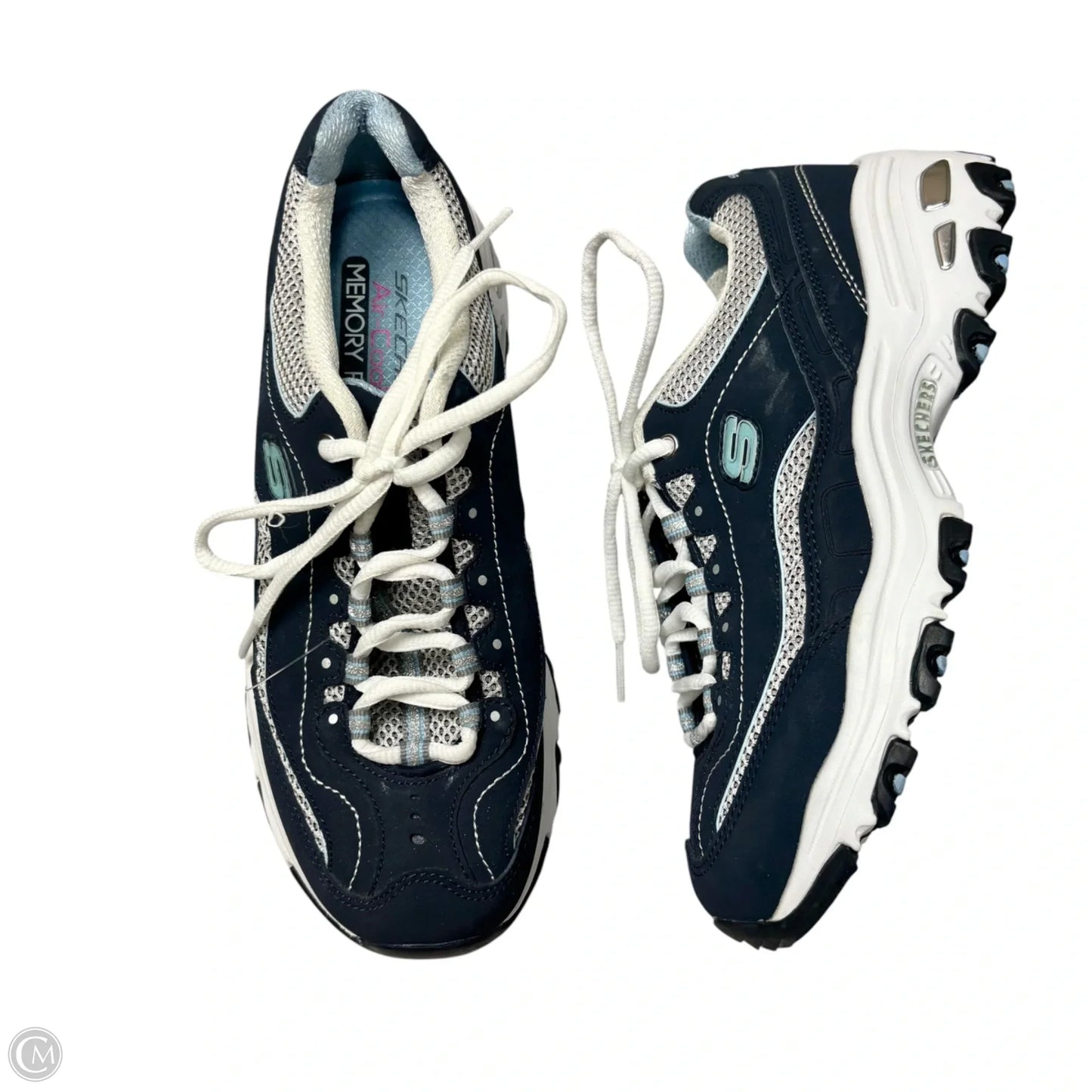 Shoes Athletic By Skechers In Blue & White, Size: 7.5