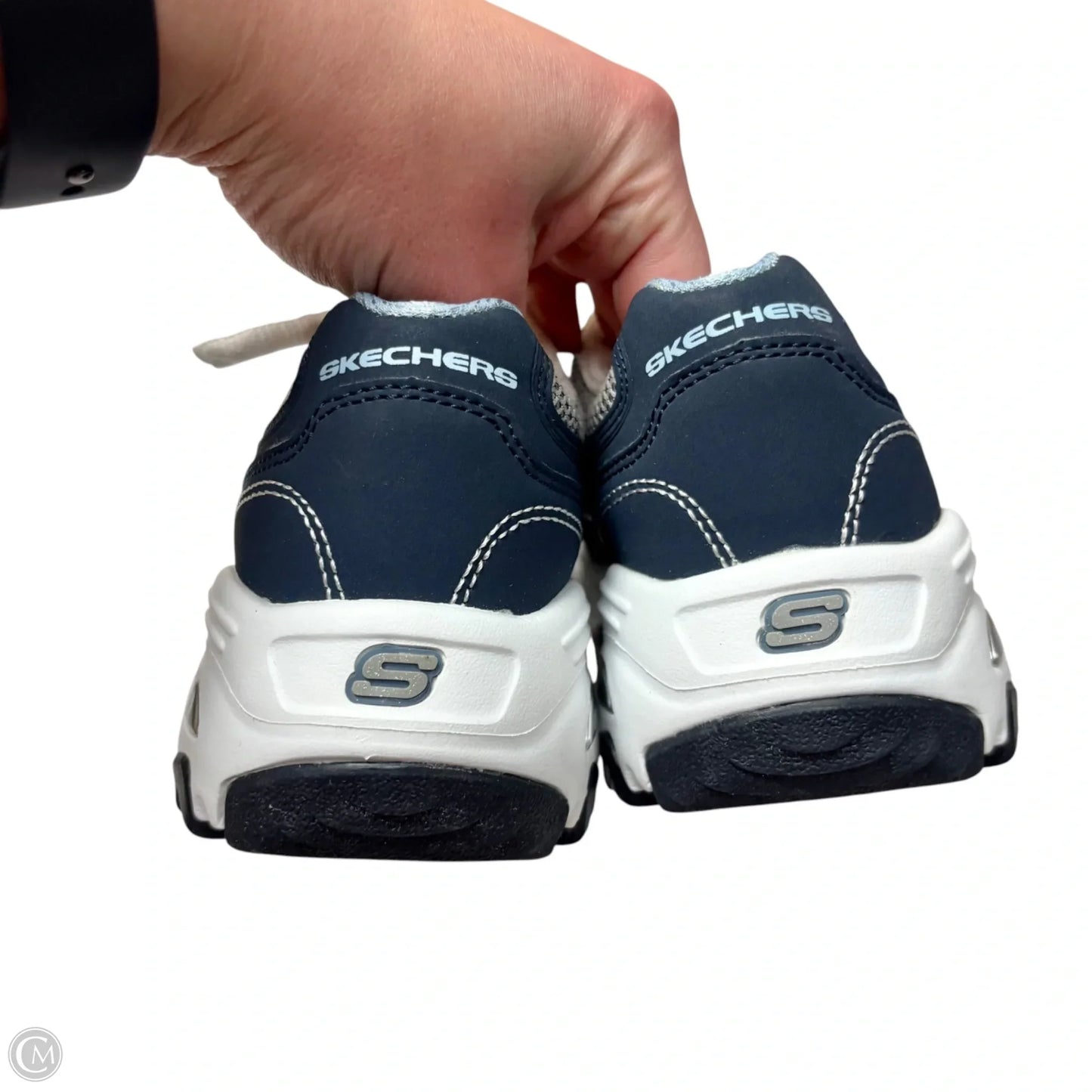 Shoes Athletic By Skechers In Blue & White, Size: 7.5