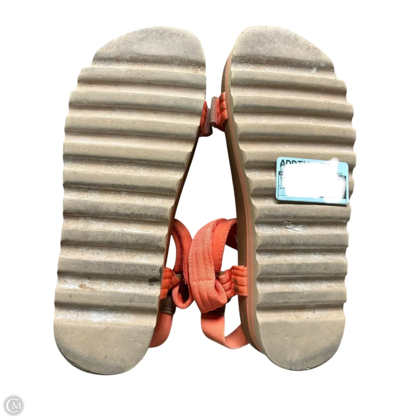 Sandals Heels Wedge By Reef In Orange, Size: 8.5