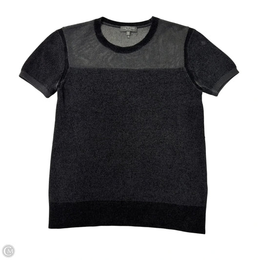 Top Short Sleeve By Rag And Bone In Black, Size: M