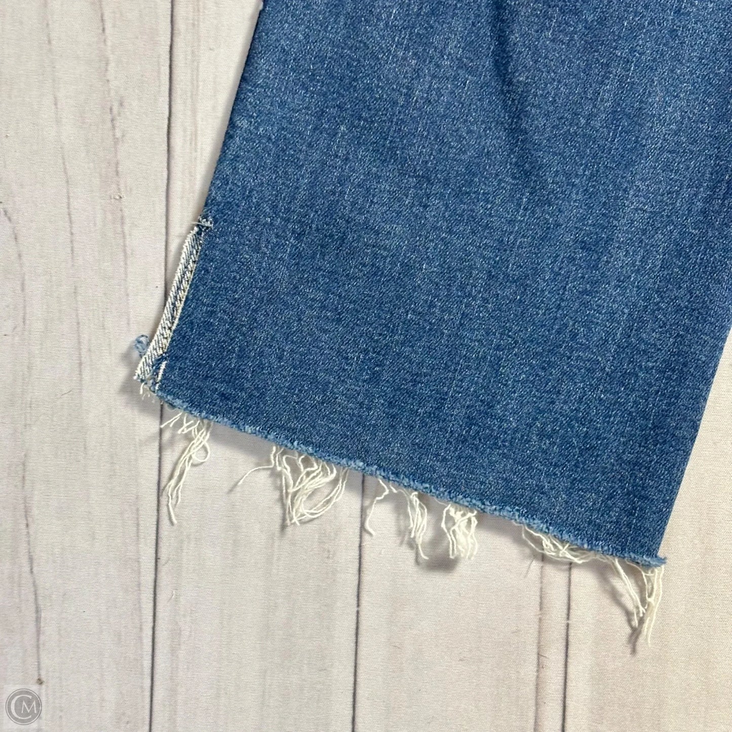 Jeans Straight By Paige In Blue Denim, Size: 4