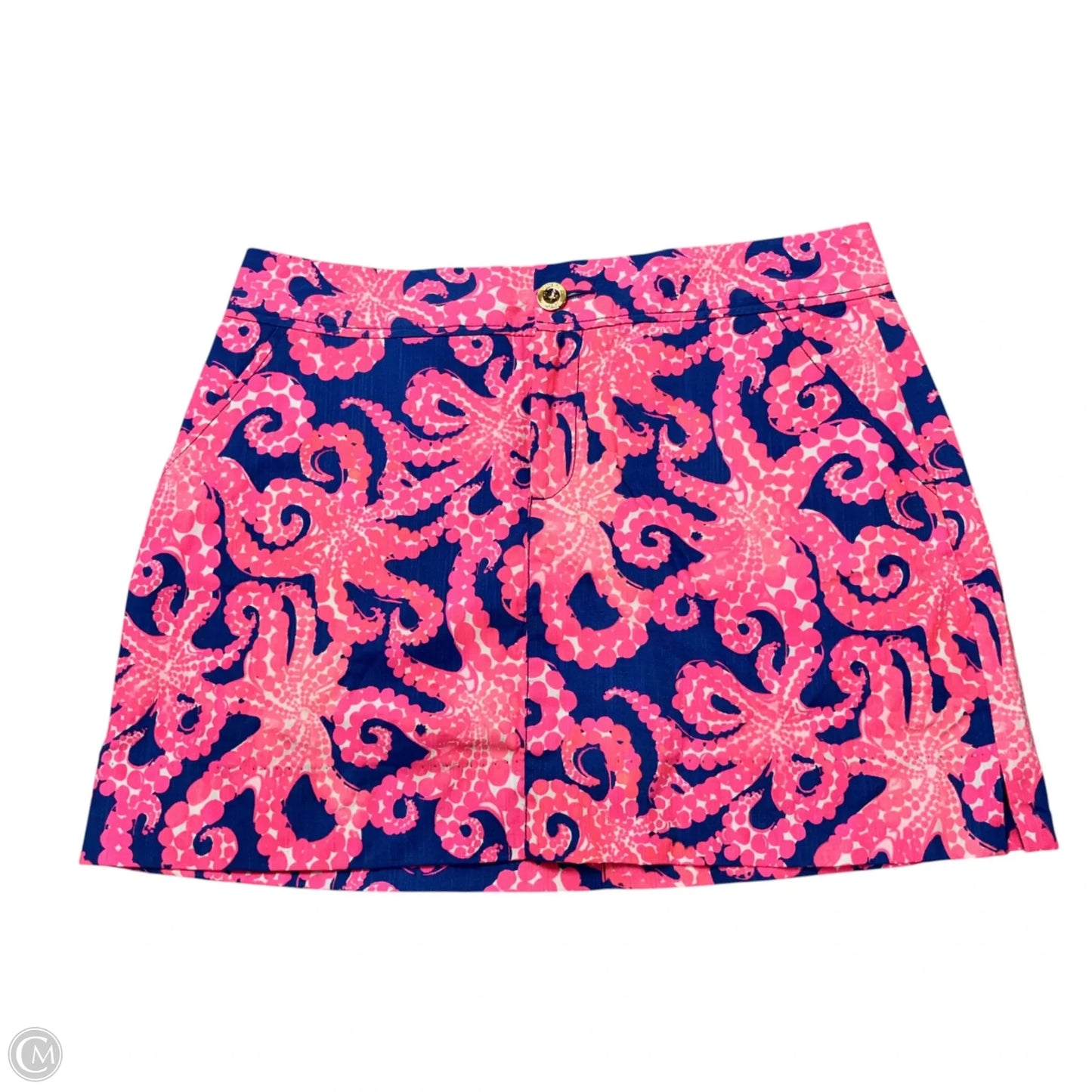 Skort Designer By Lilly Pulitzer In Blue & Pink, Size: 8