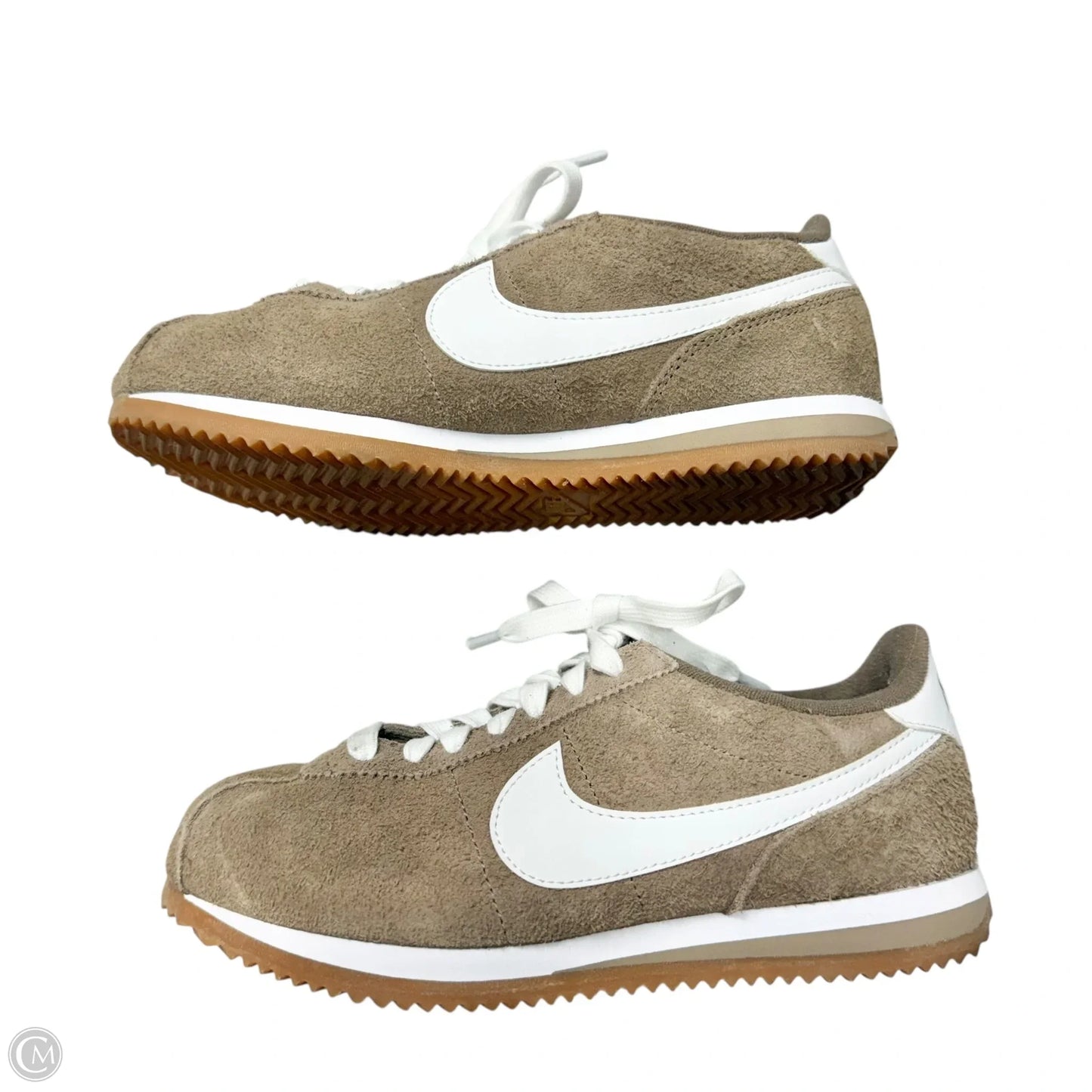Shoes Sneakers By Nike In Brown & White, Size: 7