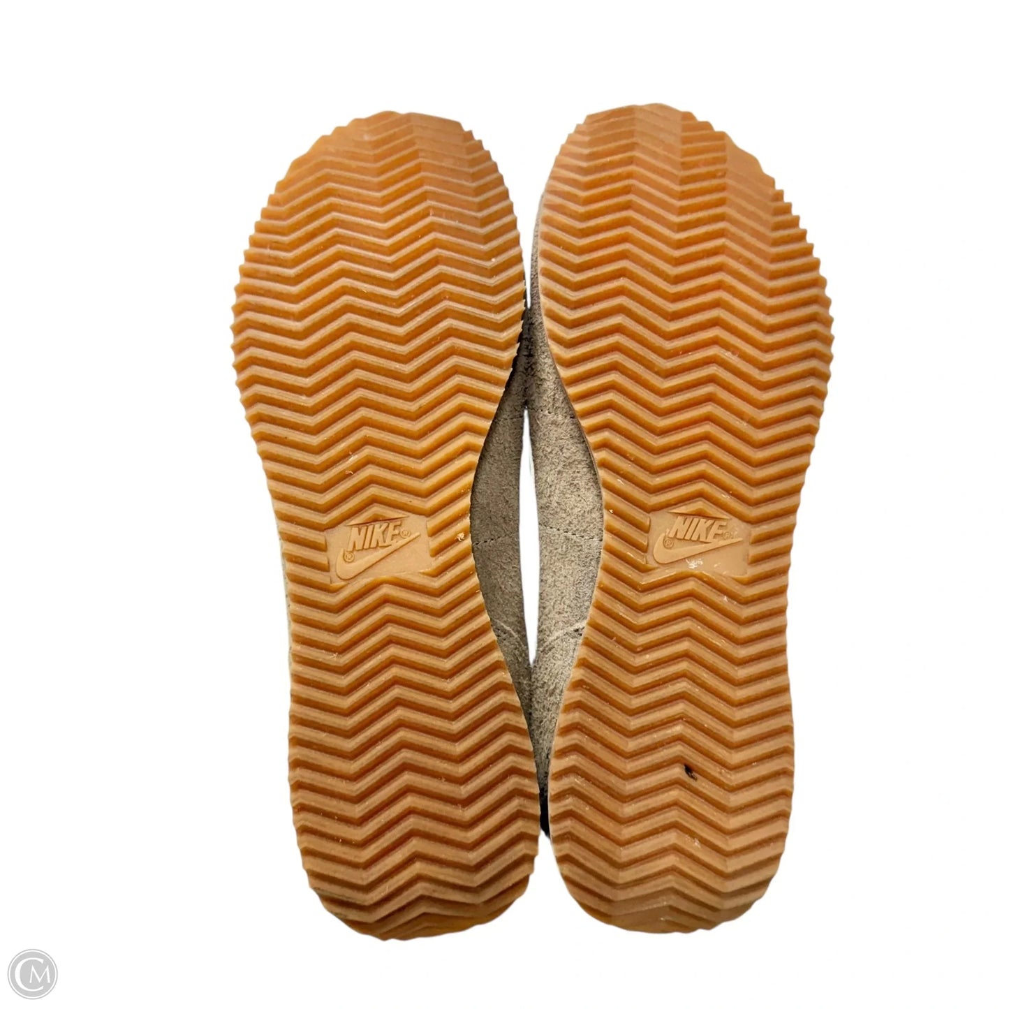 Shoes Sneakers By Nike In Brown & White, Size: 7