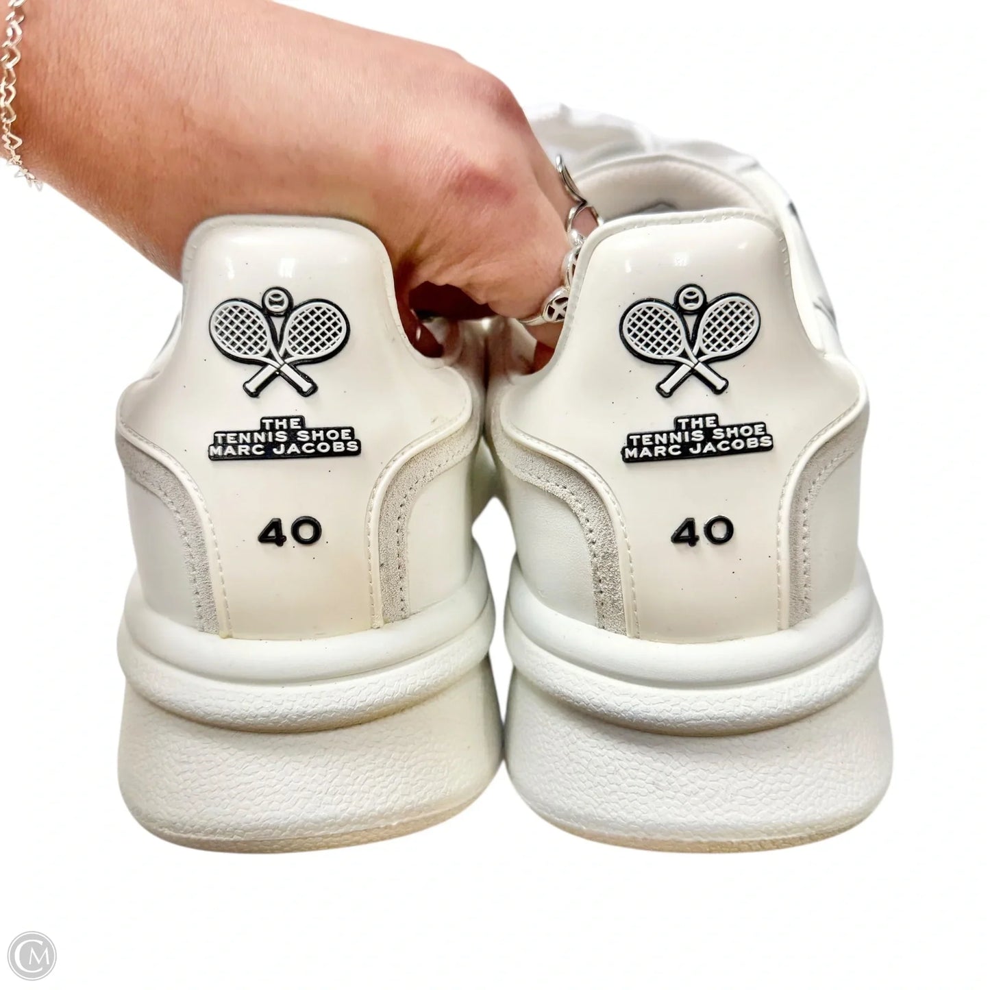 Shoes Luxury Designer By Marc Jacobs In White, Size: 10