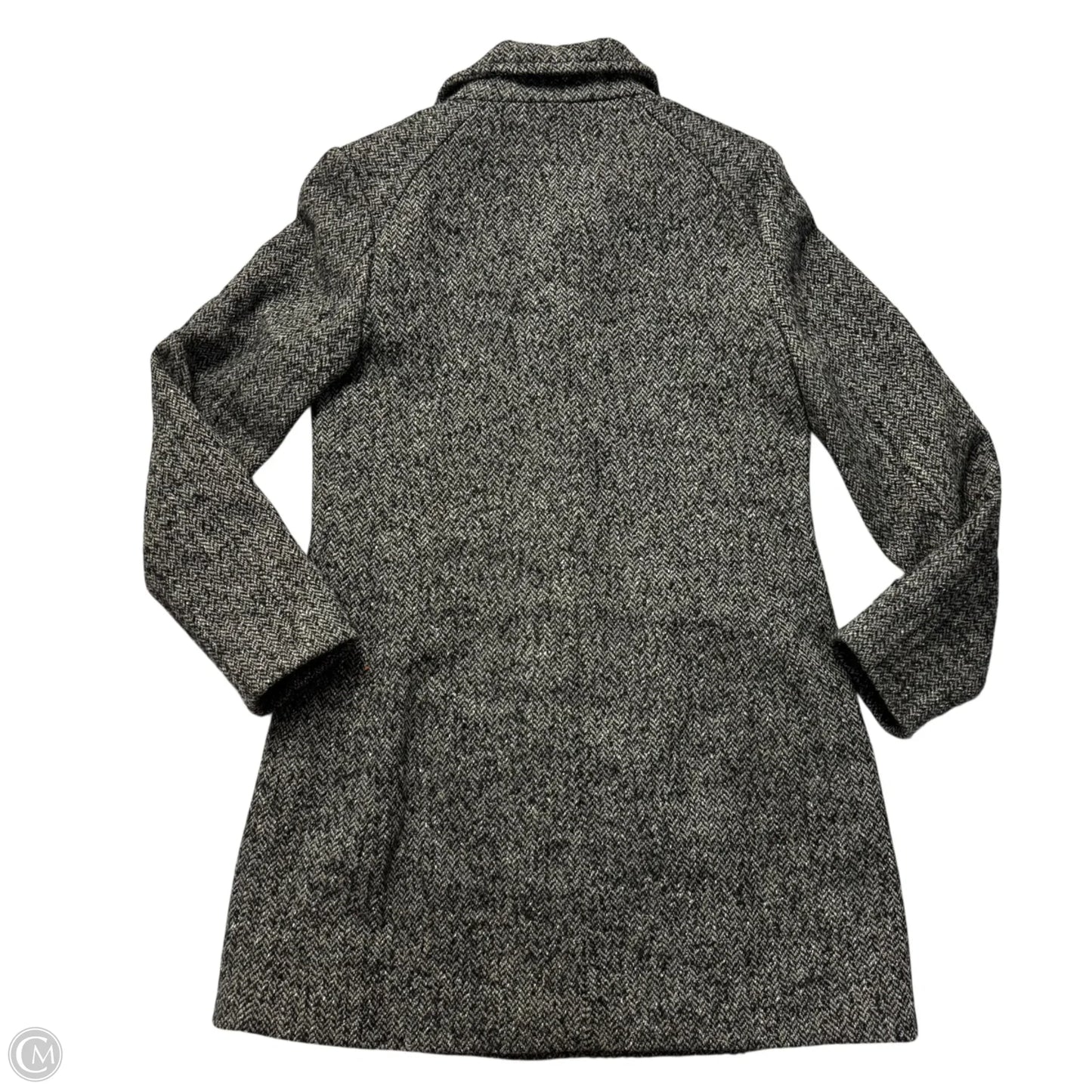Coat Wool By Cole-haan In Grey, Size: Xs