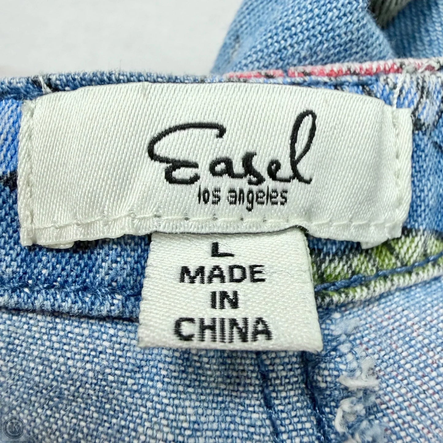 Overalls By Easel In Blue Denim, Size: L