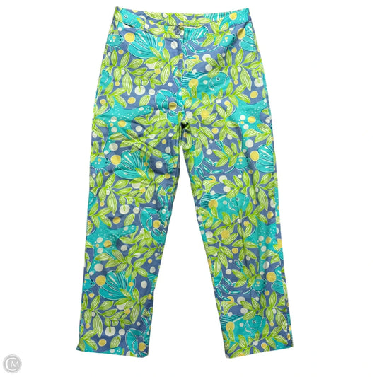 Pants Designer By Lilly Pulitzer In Blue & Green, Size: 0