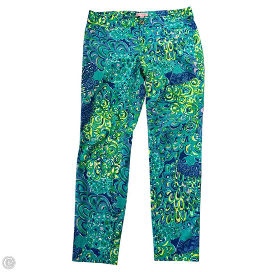 Pants Designer By Lilly Pulitzer In Blue & Green, Size: 6