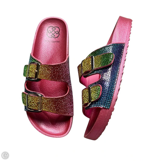 Sandals Flats By Daisy Fuentes In Pink, Size: 7