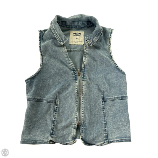 Vest Other By Denim Obsessed  In Blue Denim, Size: M