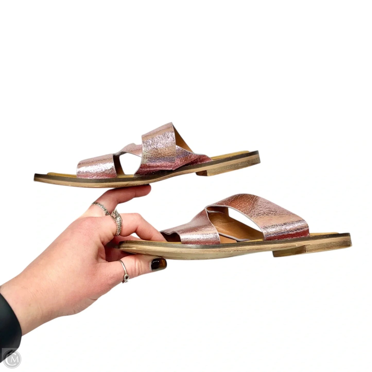 Sandals Flats By Free People In Brown & Pink, Size: 5.5