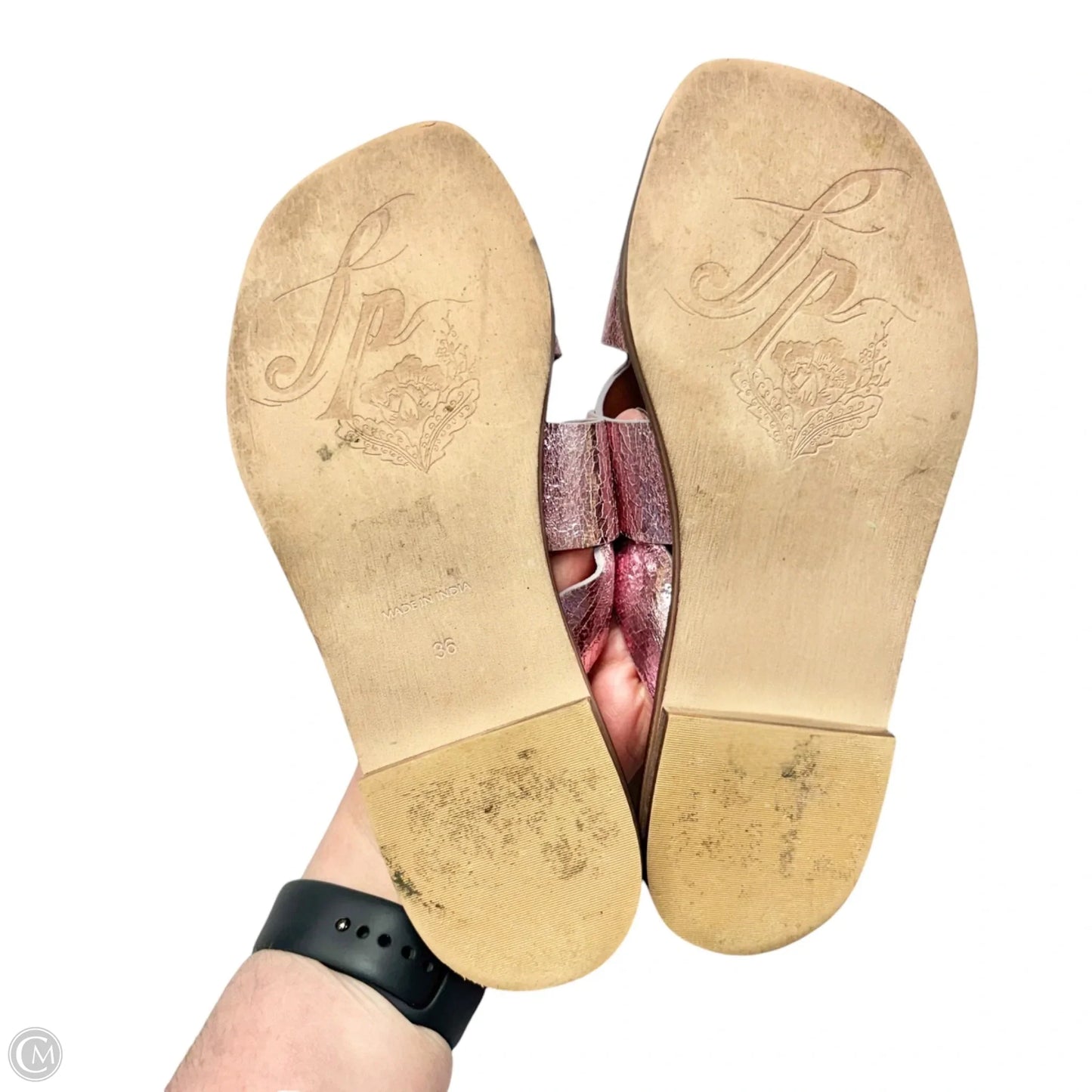 Sandals Flats By Free People In Brown & Pink, Size: 5.5