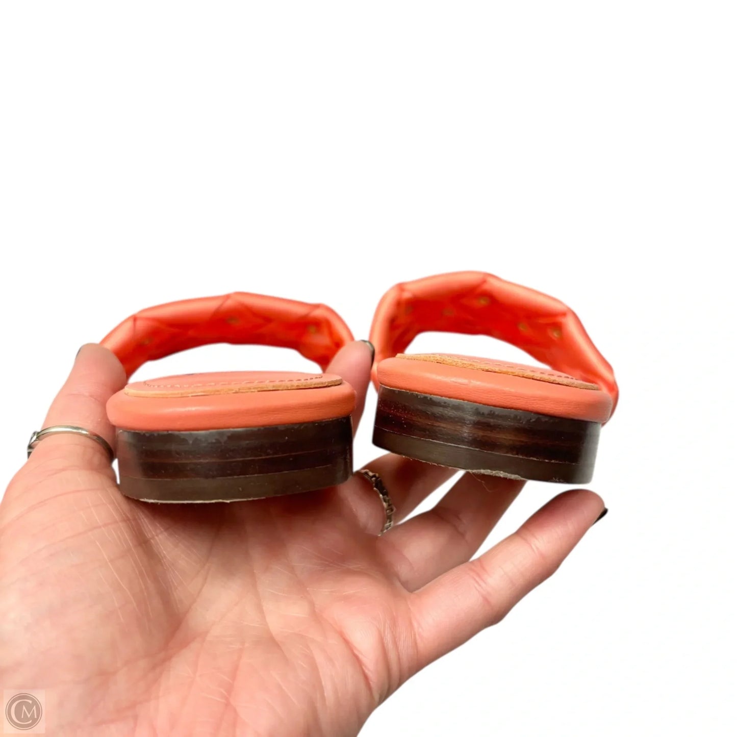 Sandals Flats By Bibi Lou In Coral, Size: 9.5