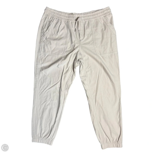 Athletic Pants By Athleta In Cream, Size: 1x