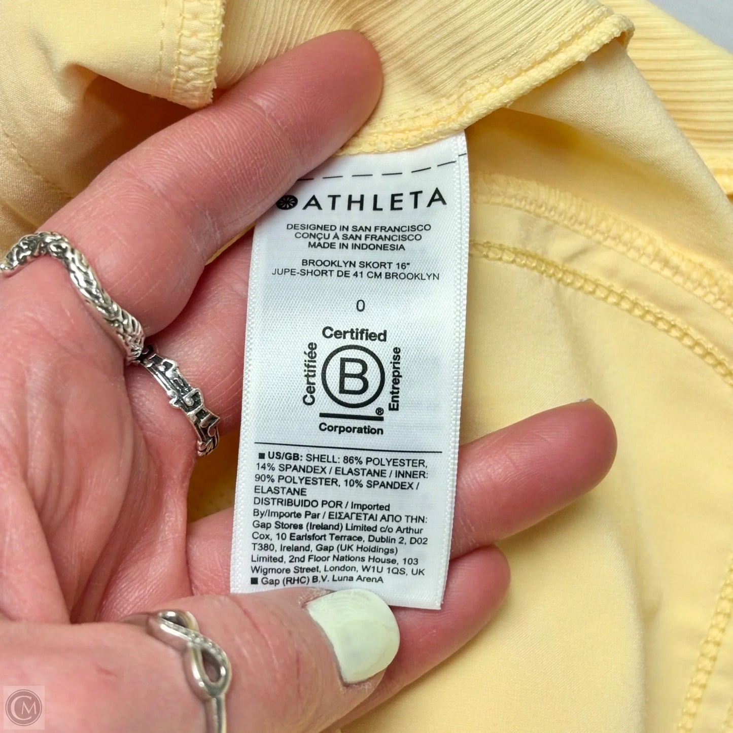 Athletic Skirt By Athleta In Yellow, Size: Xs