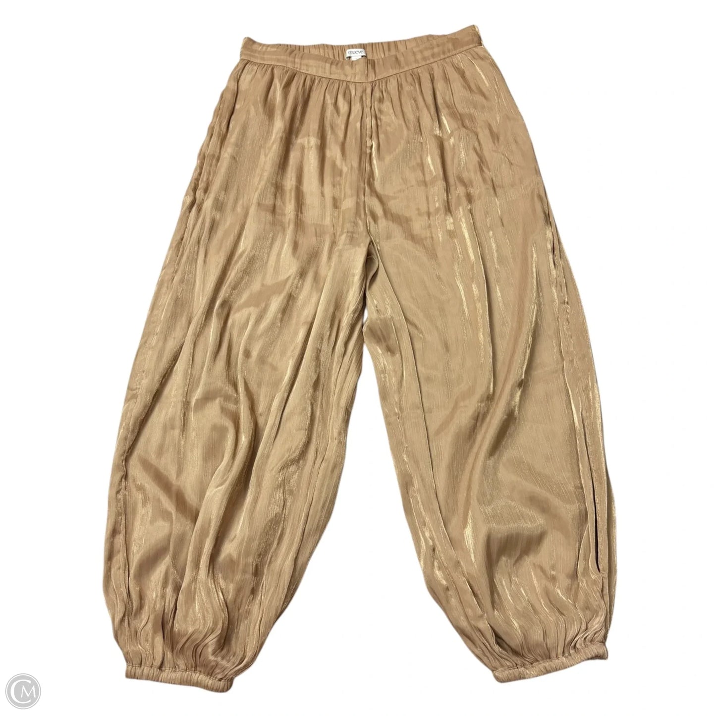 Pants Joggers By Maeve In Gold, Size: L