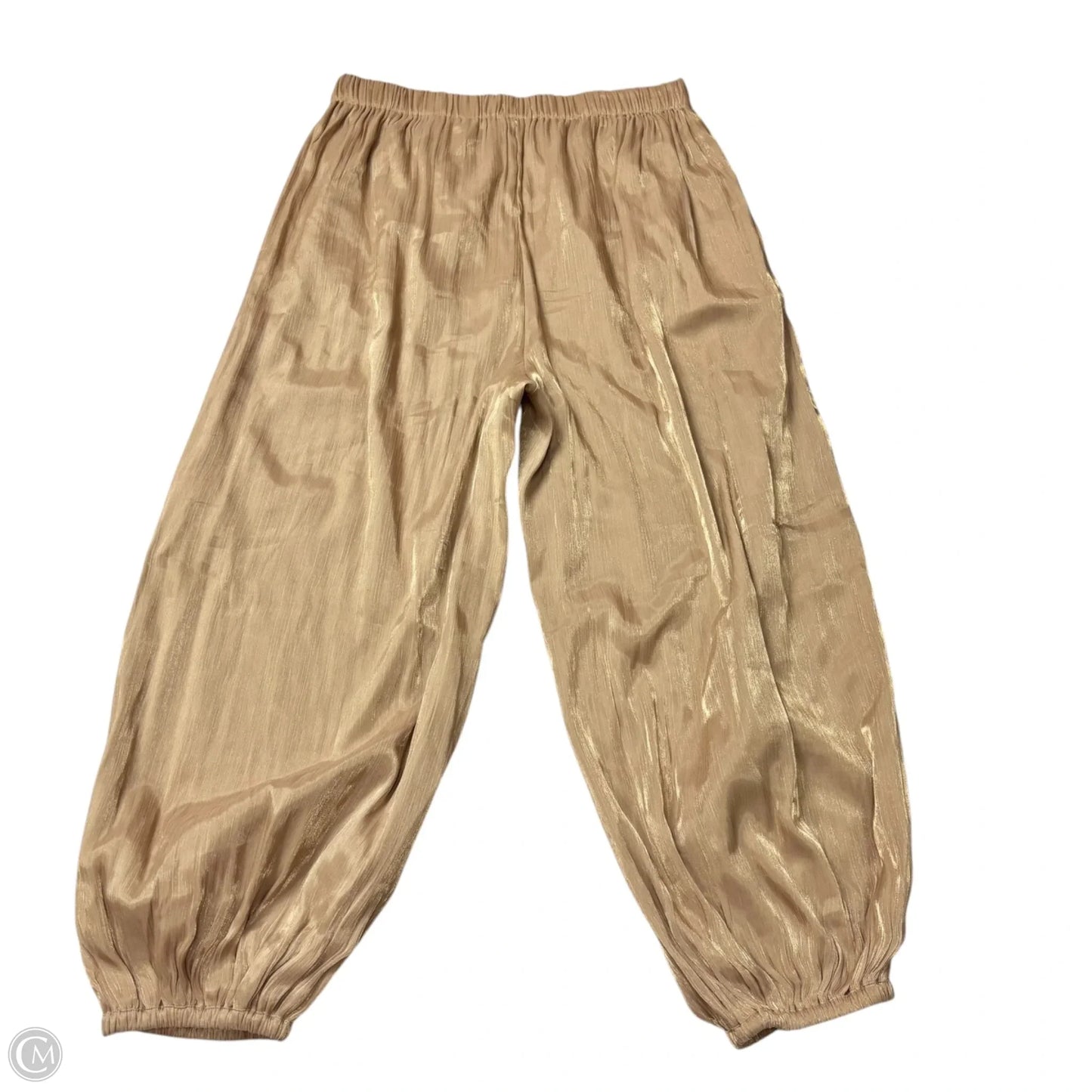 Pants Joggers By Maeve In Gold, Size: L