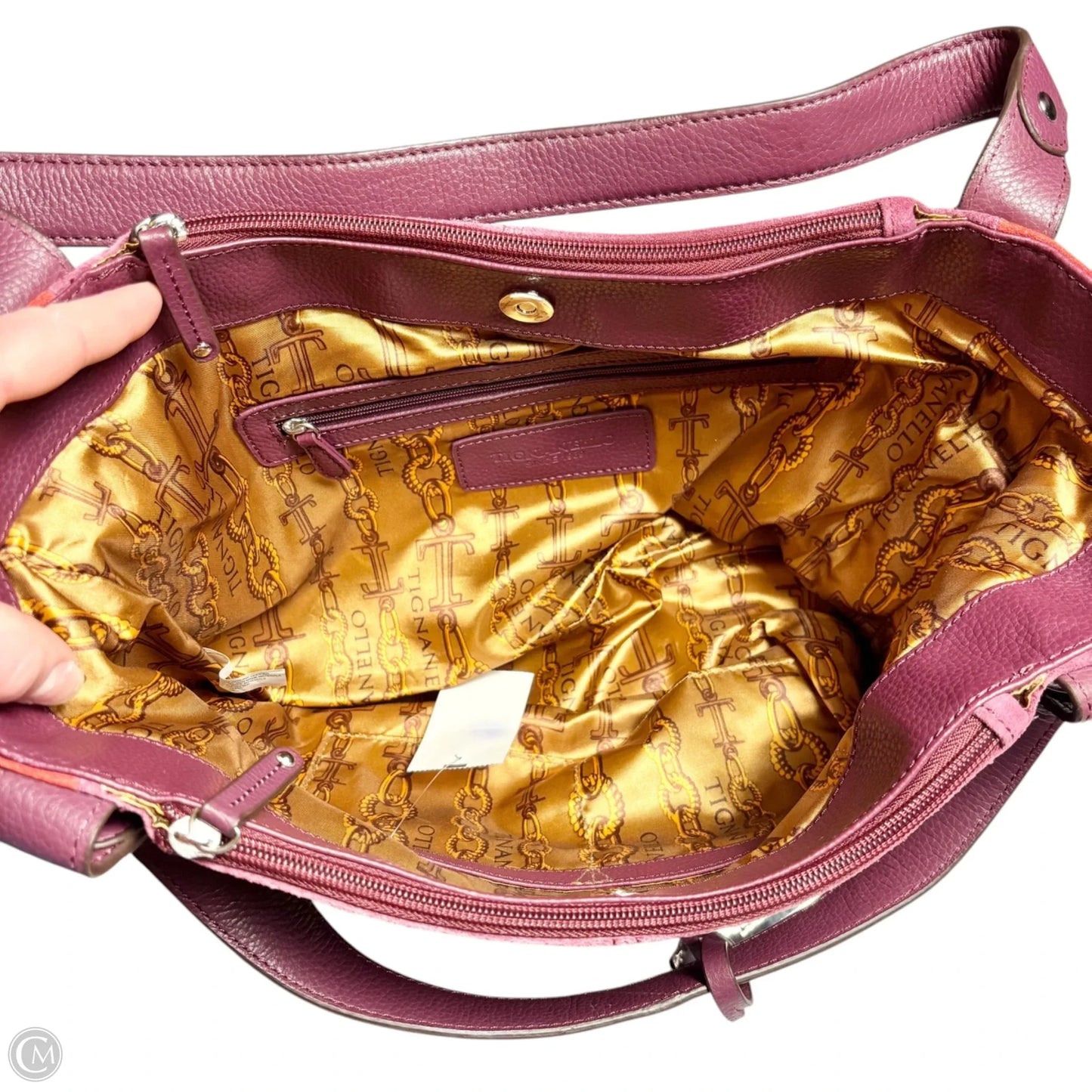 Handbag Leather By Tignanello  Purses, Size: Large
