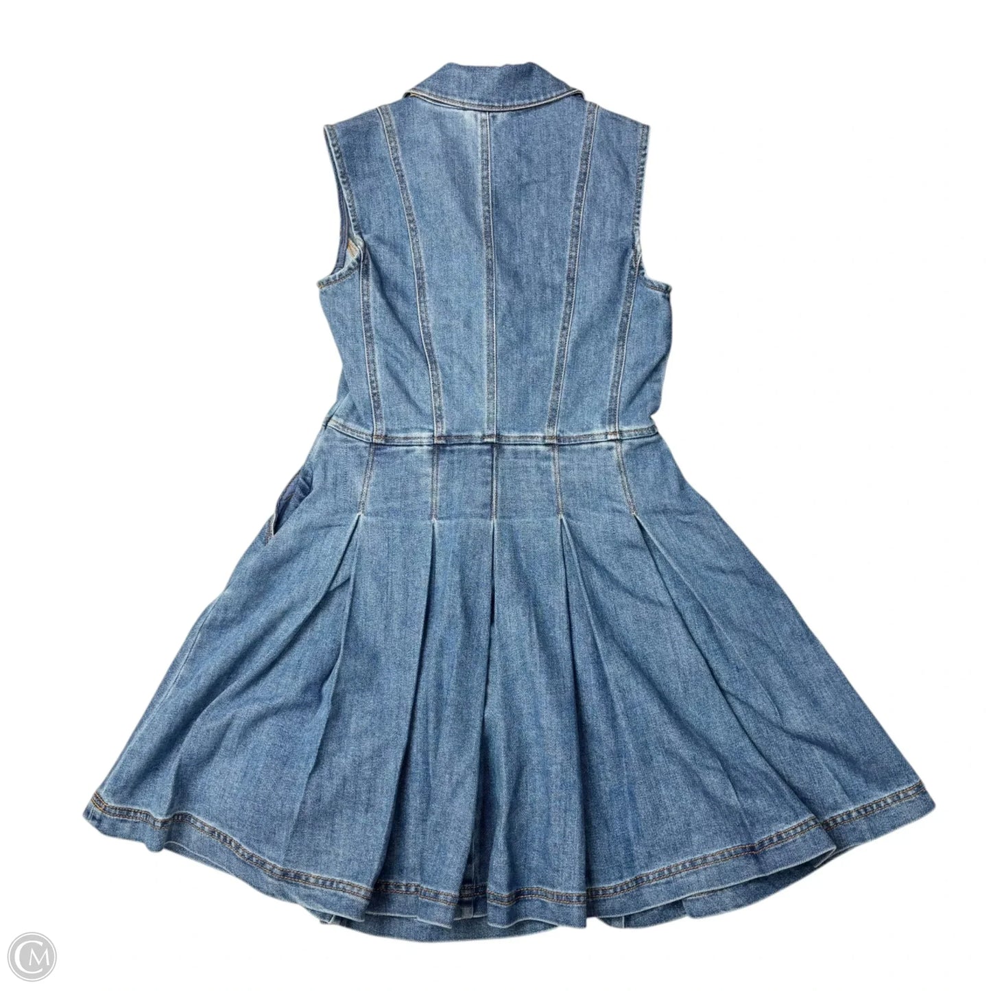 Dress Casual Midi By Avec Les Filles In Blue Denim, Size: Xs