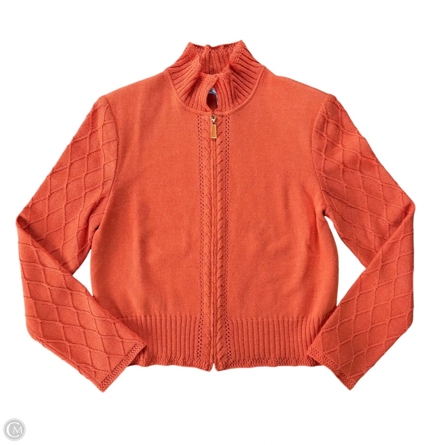 Jacket Luxury Designer By St John Collection In Orange, Size: M