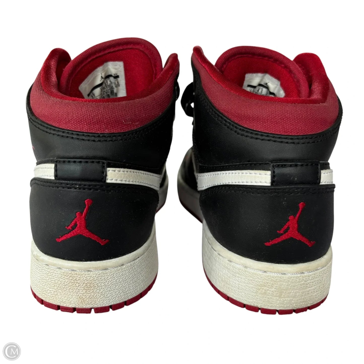 Shoes Luxury Designer By Jordan In Black & Red, Size: 7