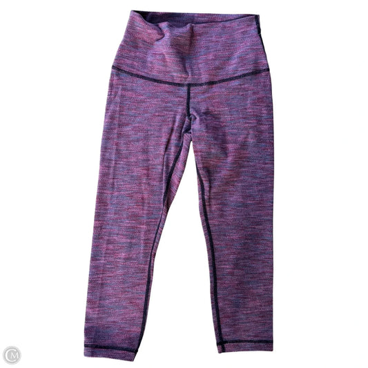 Athletic Capris By Lululemon In Purple, Size: S