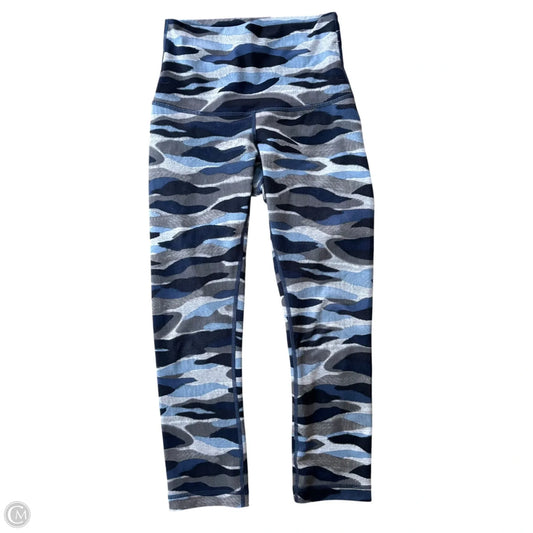 Athletic Capris By Lululemon In Blue & Grey, Size: S