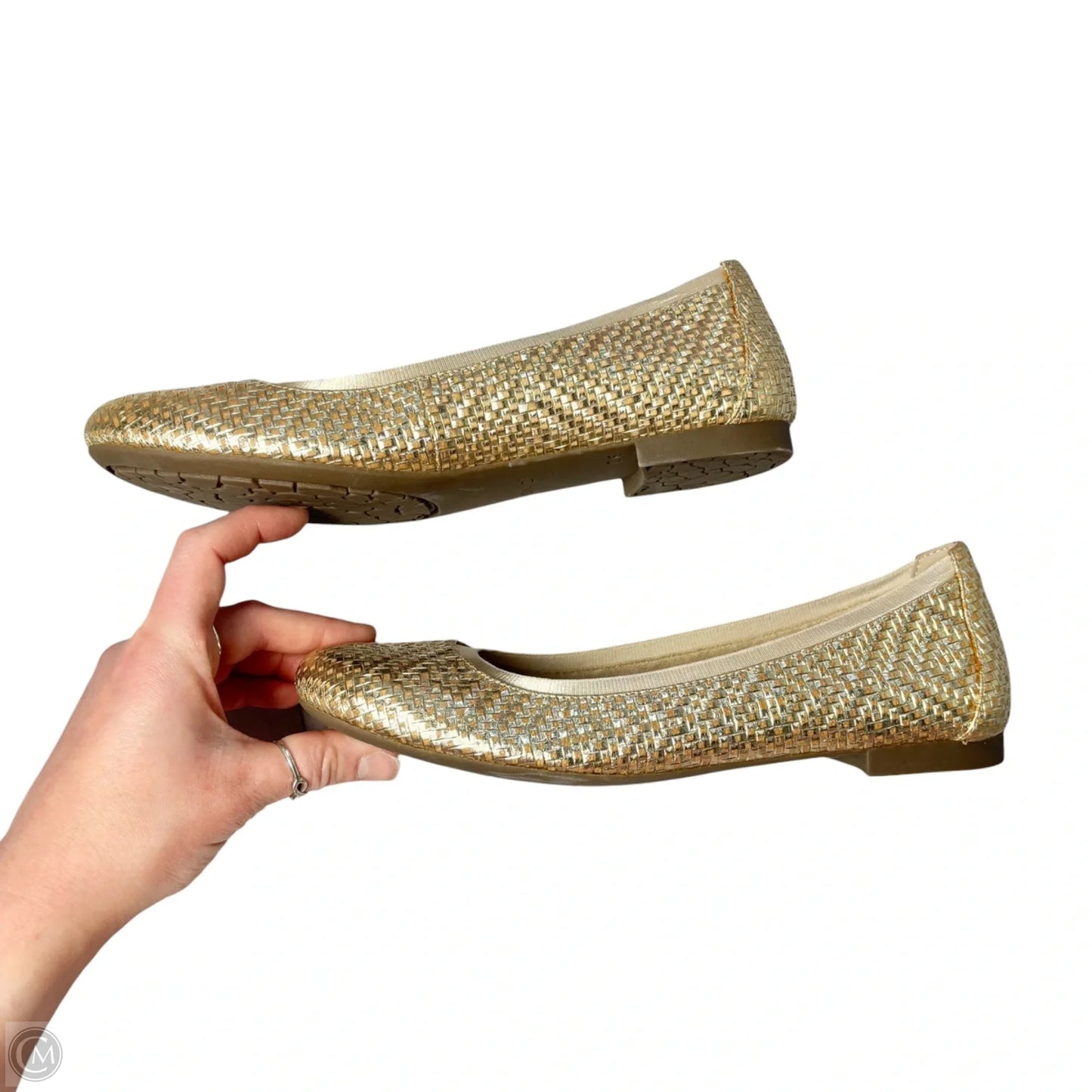 Shoes Flats By Vionic In Gold, Size: 9.5