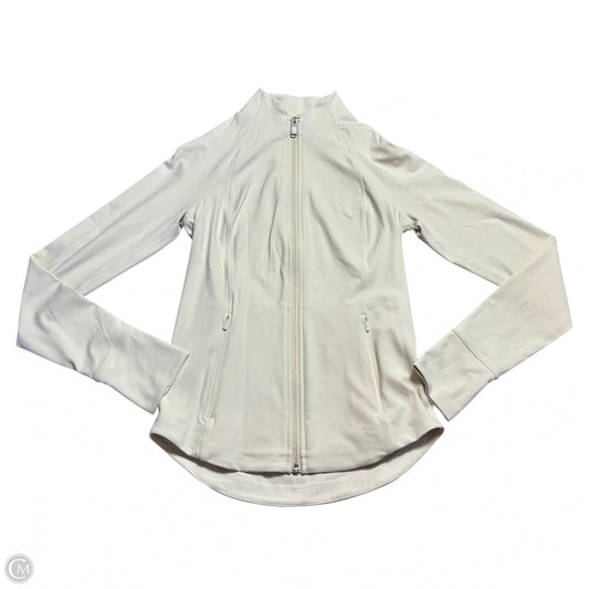 Athletic Jacket By Athleta In Cream, Size: Xs