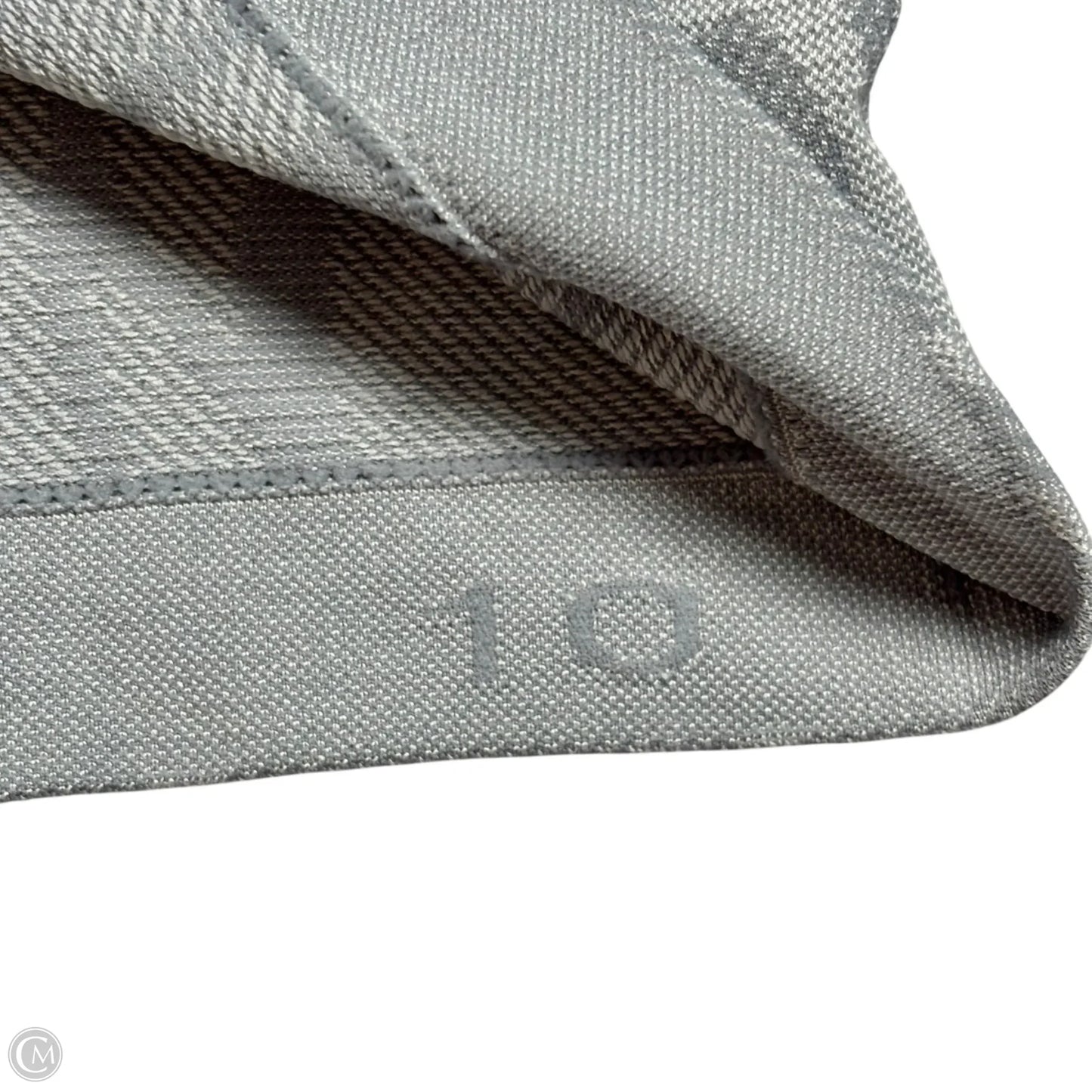 Athletic Top Short Sleeve By Lululemon In Grey, Size: M