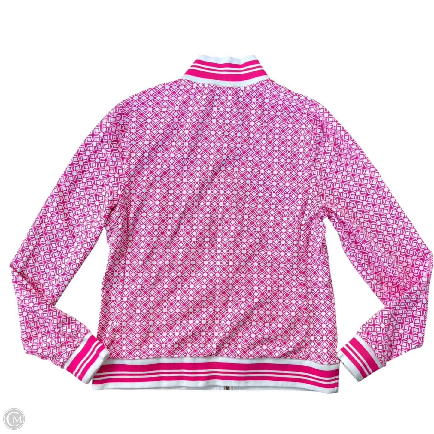 Jacket Designer By Lilly Pulitzer In Pink & White, Size: M