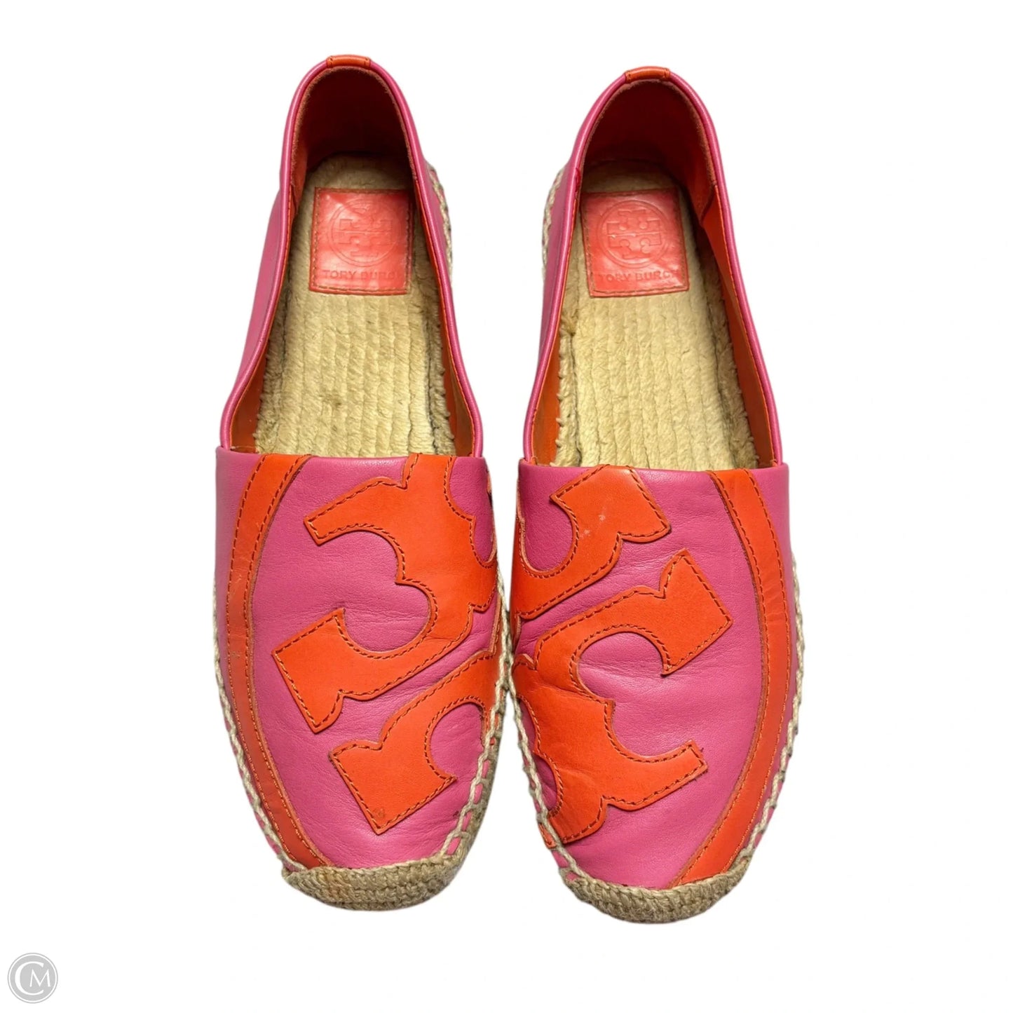 Shoes Designer By Tory Burch In Orange & Pink, Size: 8