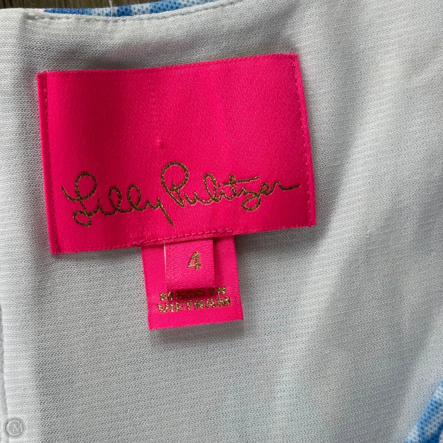 Dress Designer By Lilly Pulitzer In Blue & White, Size: S