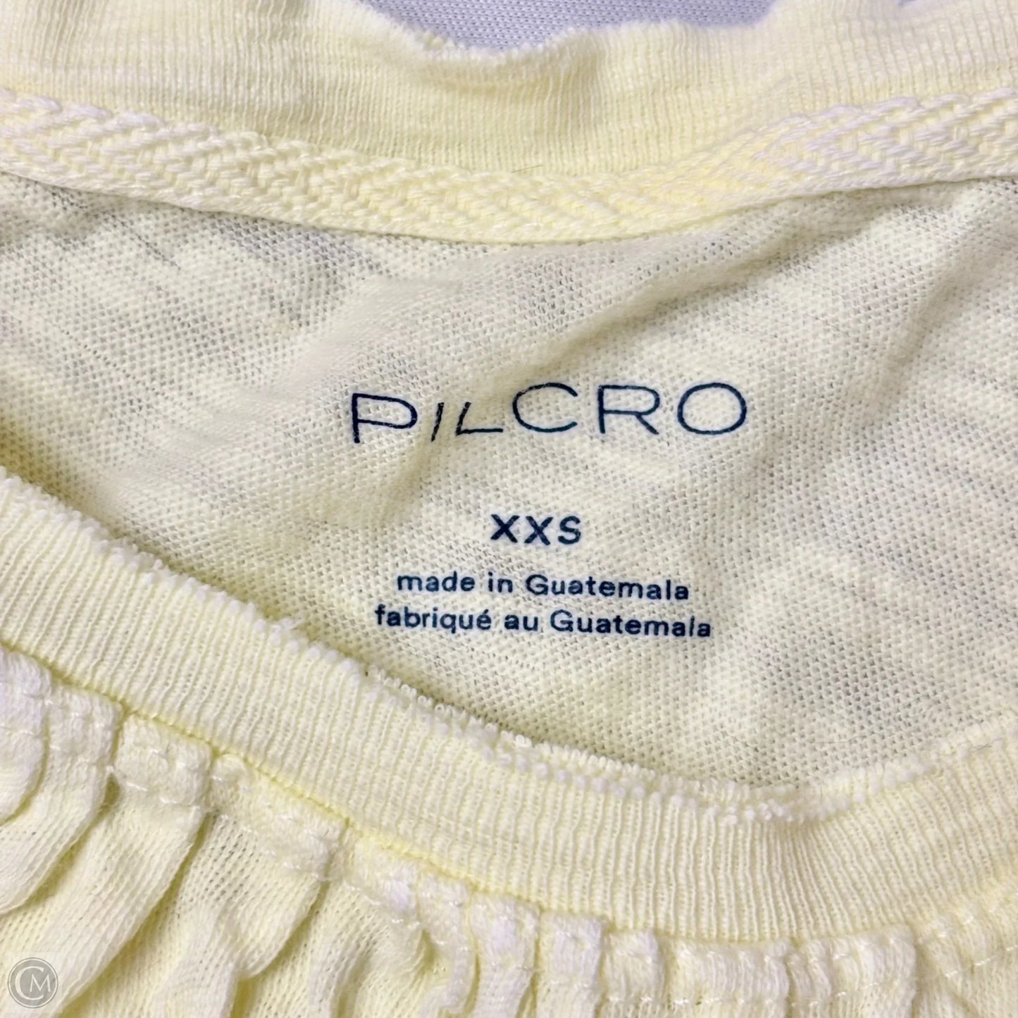 Top Short Sleeve By Pilcro In Yellow, Size: Xxs