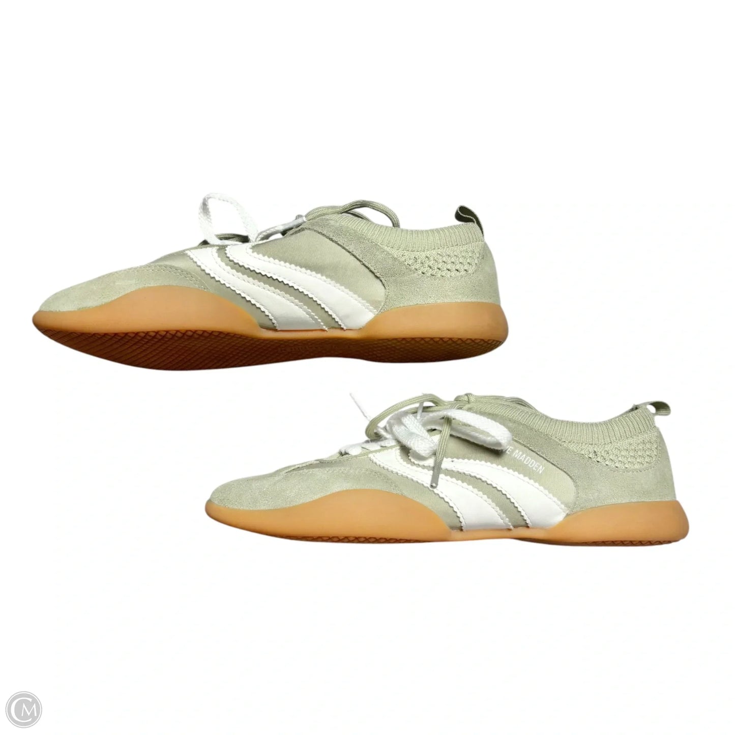 Shoes Sneakers By Steve Madden In Green & White, Size: 9.5